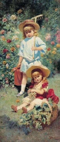 Konstantin Makovsky Children of the Artist, Spain oil painting art